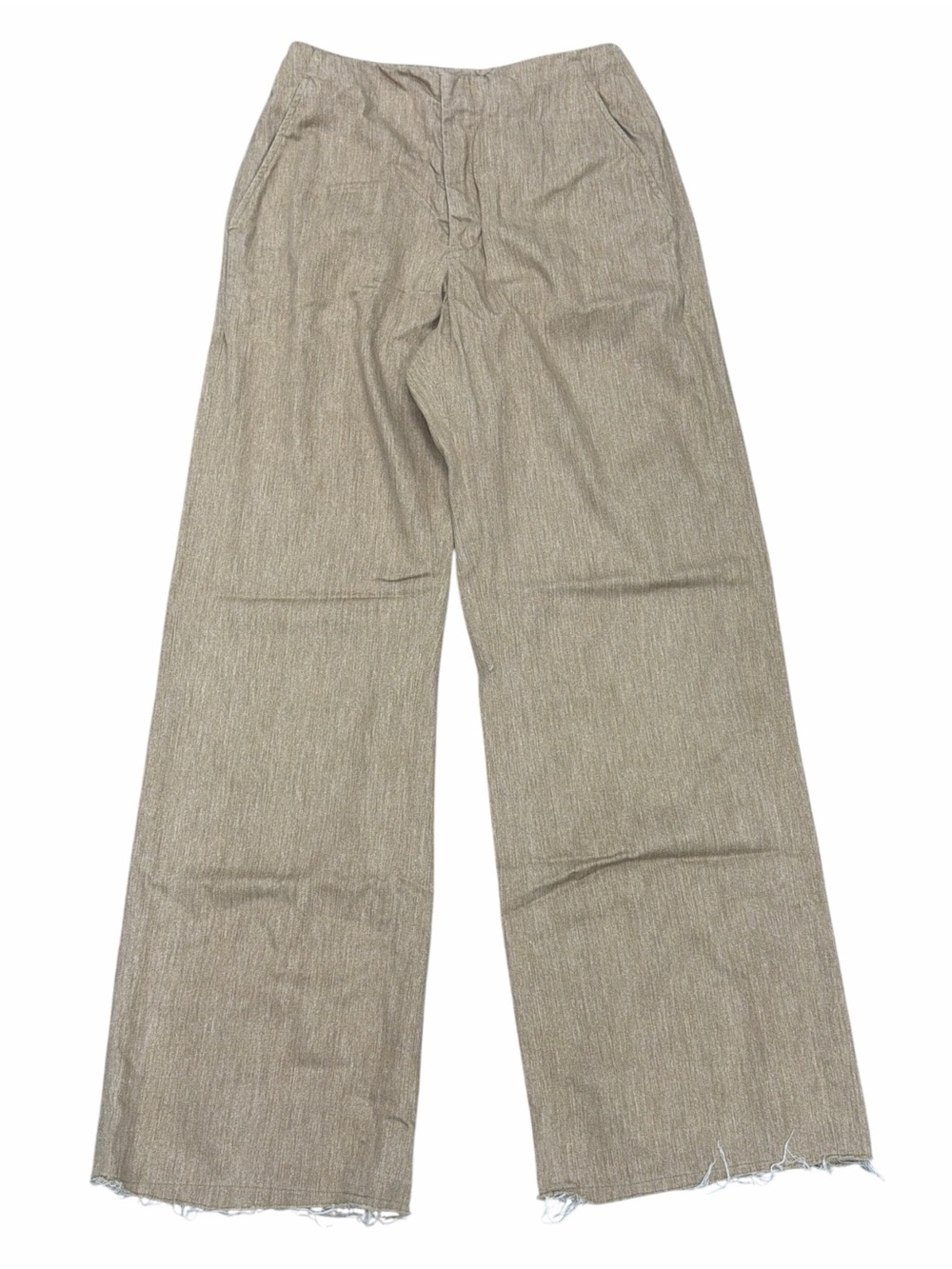 King & Tuckfield Wide-Leg Casual Pants in Tan